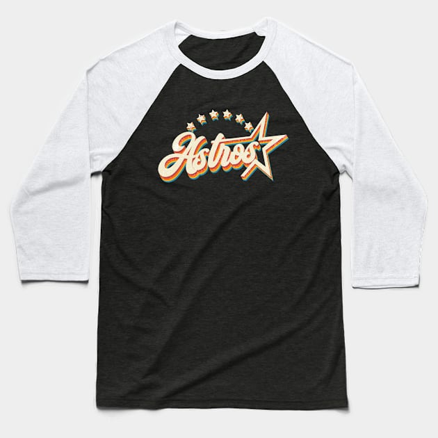 Vintage Astros Houston baseball Baseball T-Shirt by wizardwenderlust